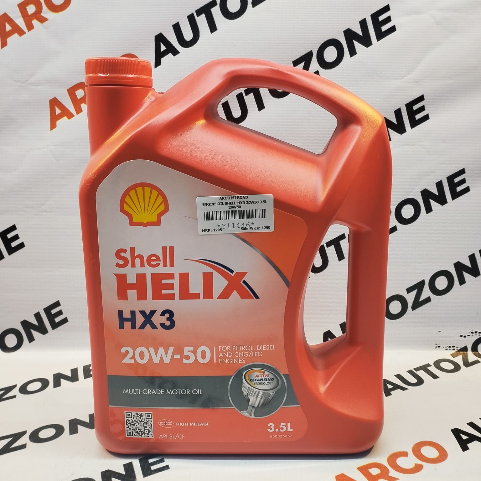 ENGINE OIL SHELL HX3 20W50 3.5L