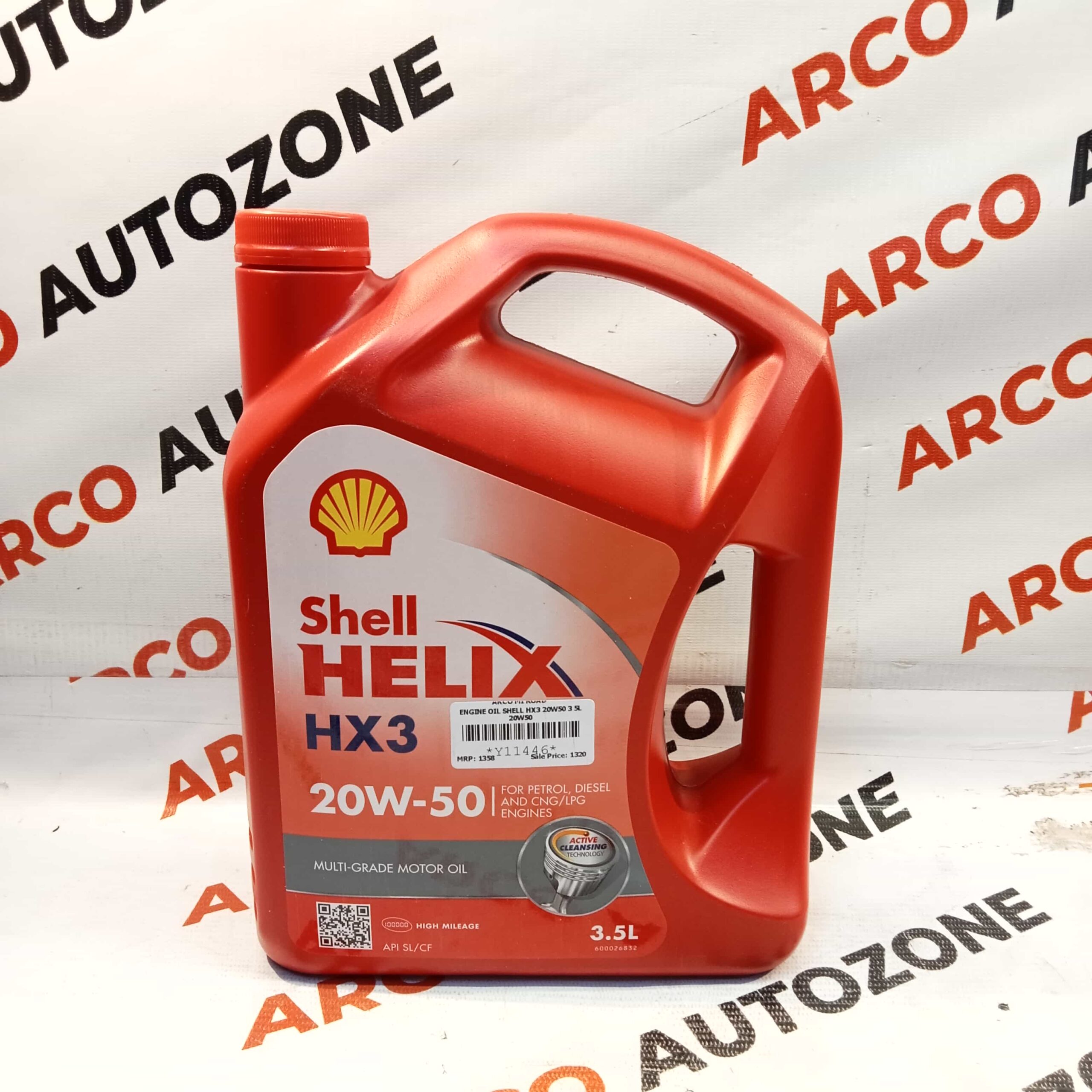 ENGINE OIL SHELL HX3 20W50 3L