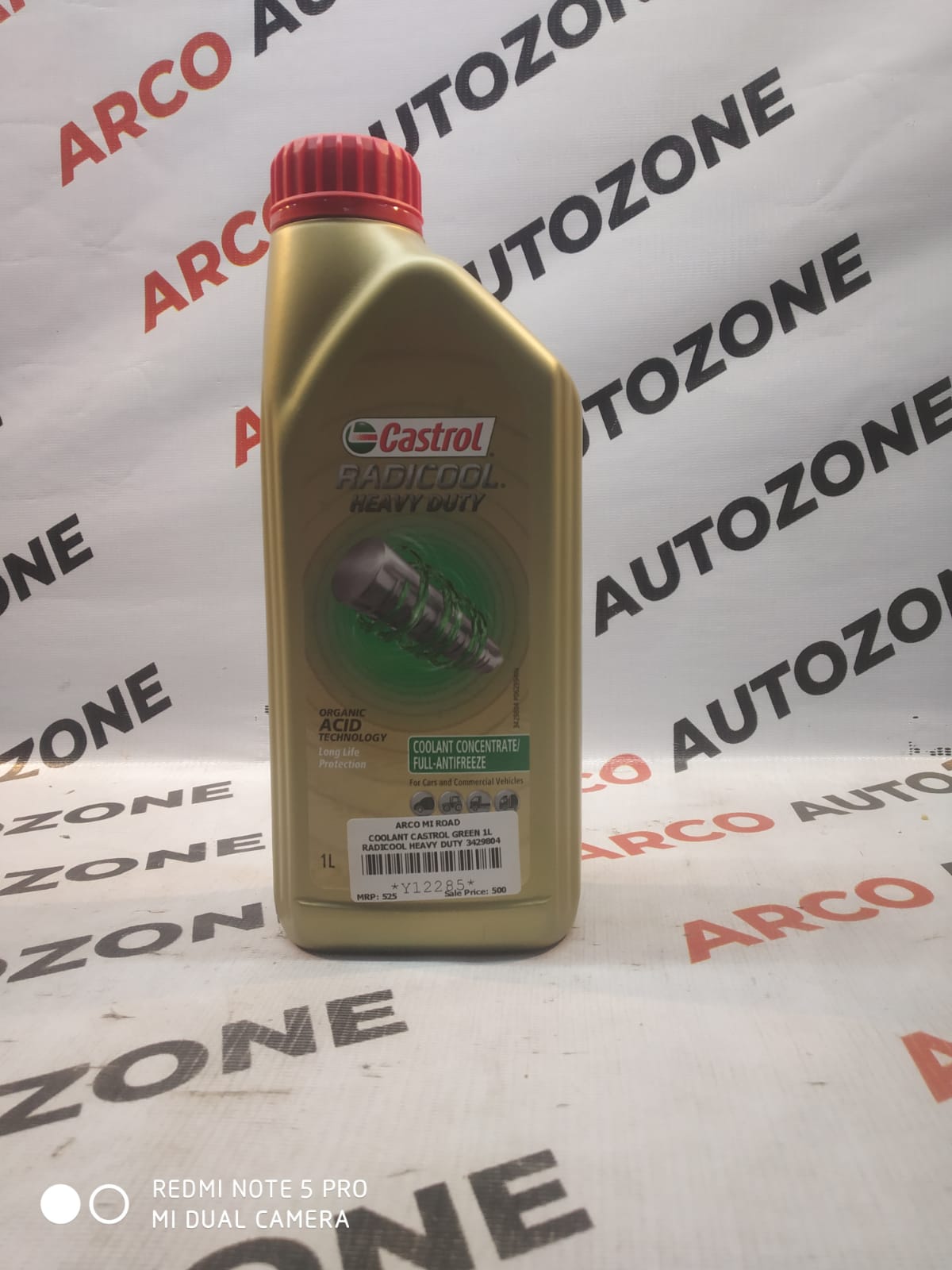 COOLANT CASTROL GREEN 1L RADICOOL HEAVY DUTY 3429804